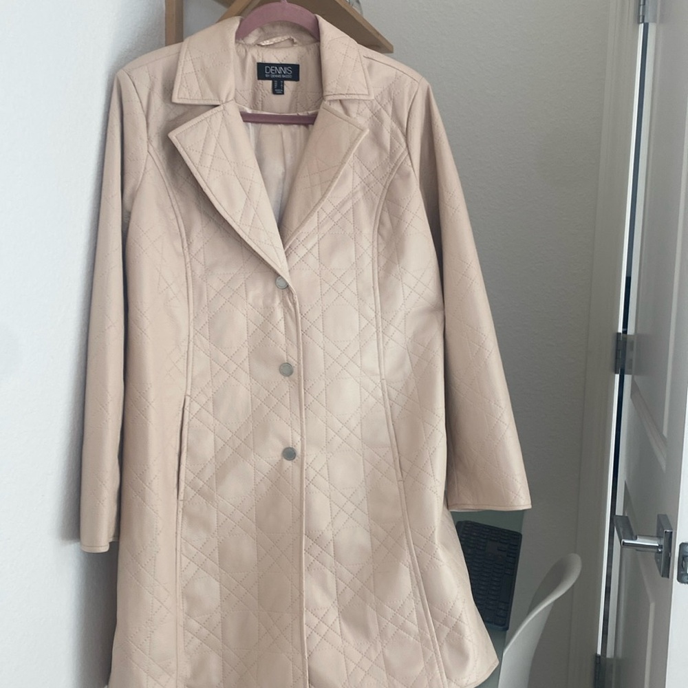 faux leather coat